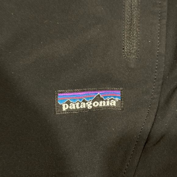 Patagonia Full Zip Soft Shell Jacket Black Size Small Logo - Picture 3 of 5